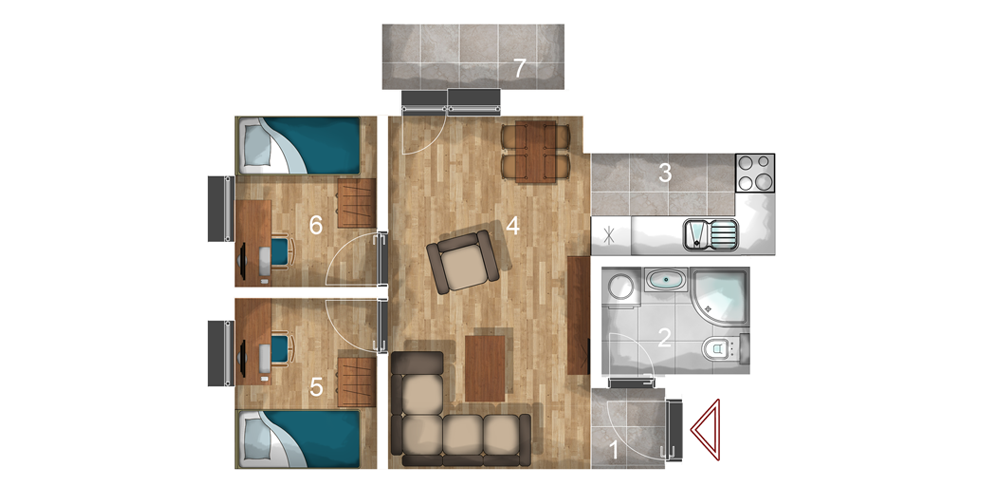 Dvosoban stan 40m2